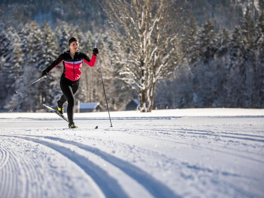 Klassische Technik in der Spur am Hintersee